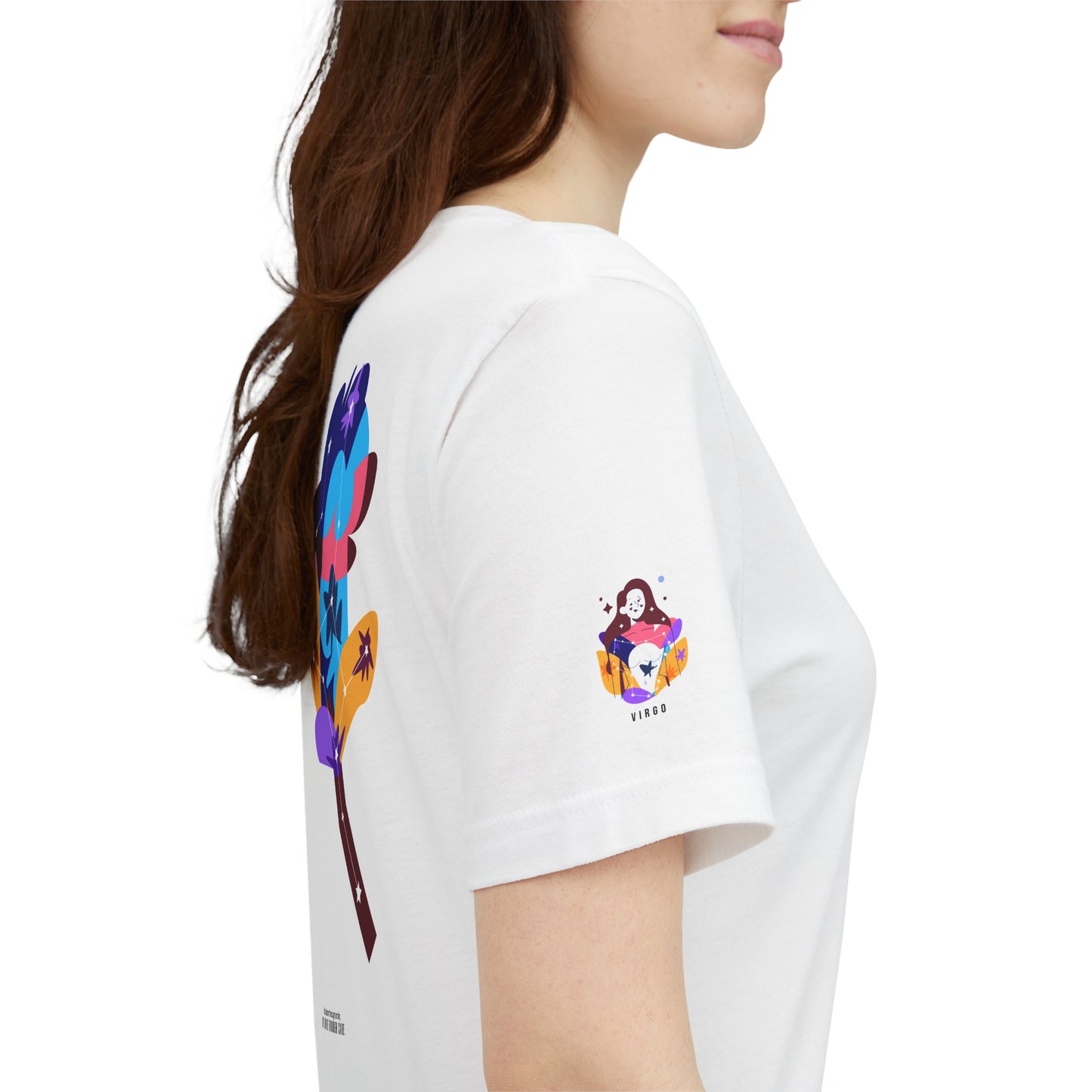 Virgo Zodiac Flower Tee – Cosmic Bloom | Astrology Shirt Gift