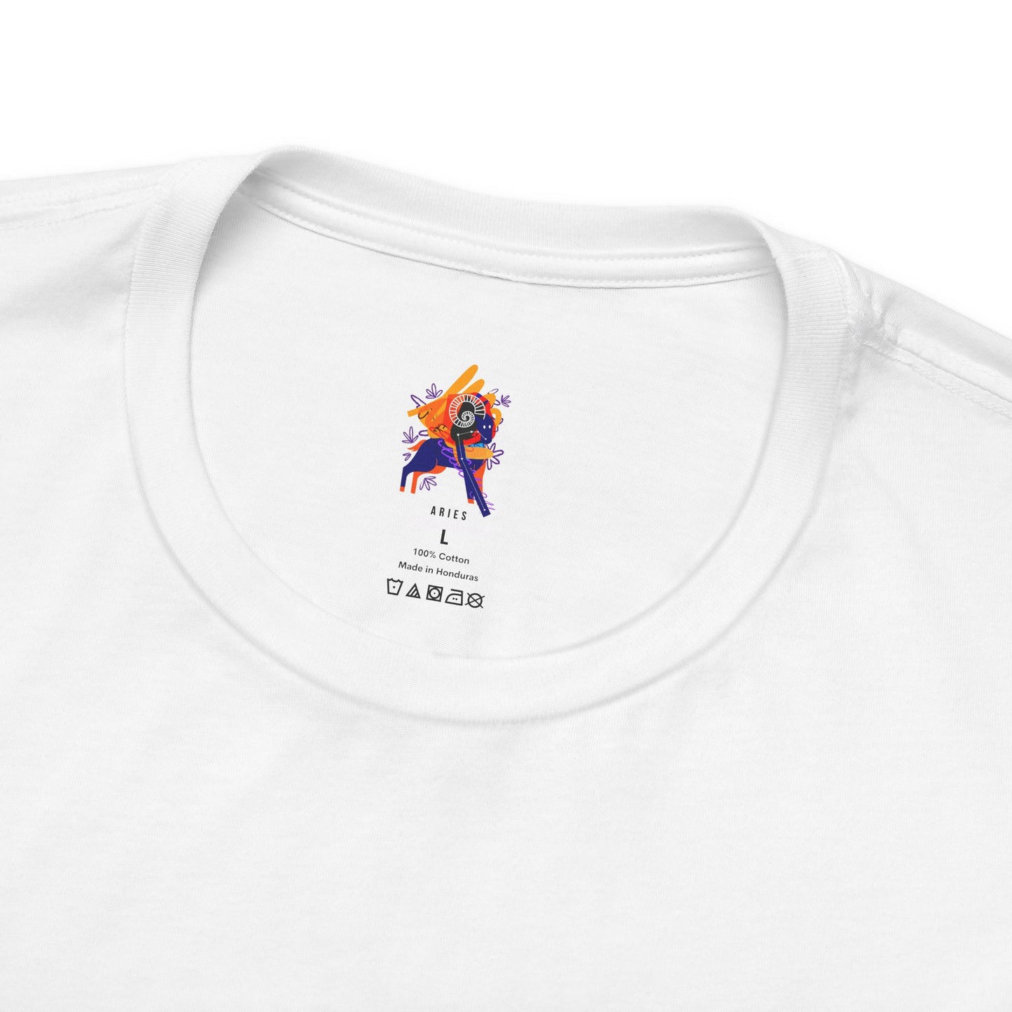 Aries Zodiac Flower Tee – Cosmic Bloom | Astrology Shirt Gift