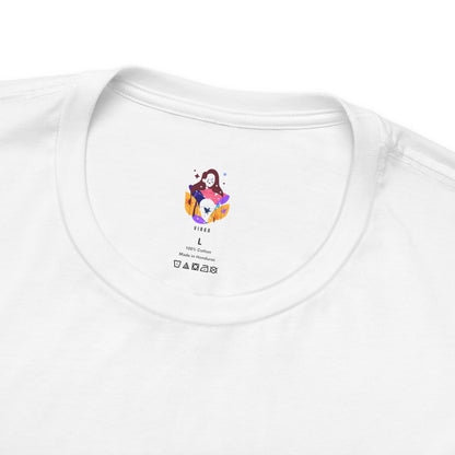 Virgo Zodiac Flower Tee – Cosmic Bloom | Astrology Shirt Gift