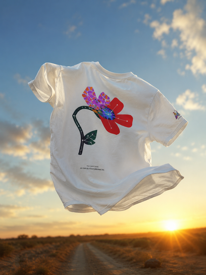 Sagittarius Zodiac Flower Tee – Cosmic Bloom | Astrology Shirt Gift