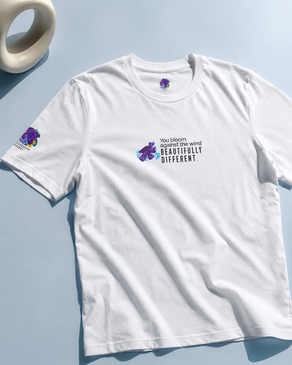 Aquarius Zodiac Flower Tee – Cosmic Bloom | Astrology Shirt Gift