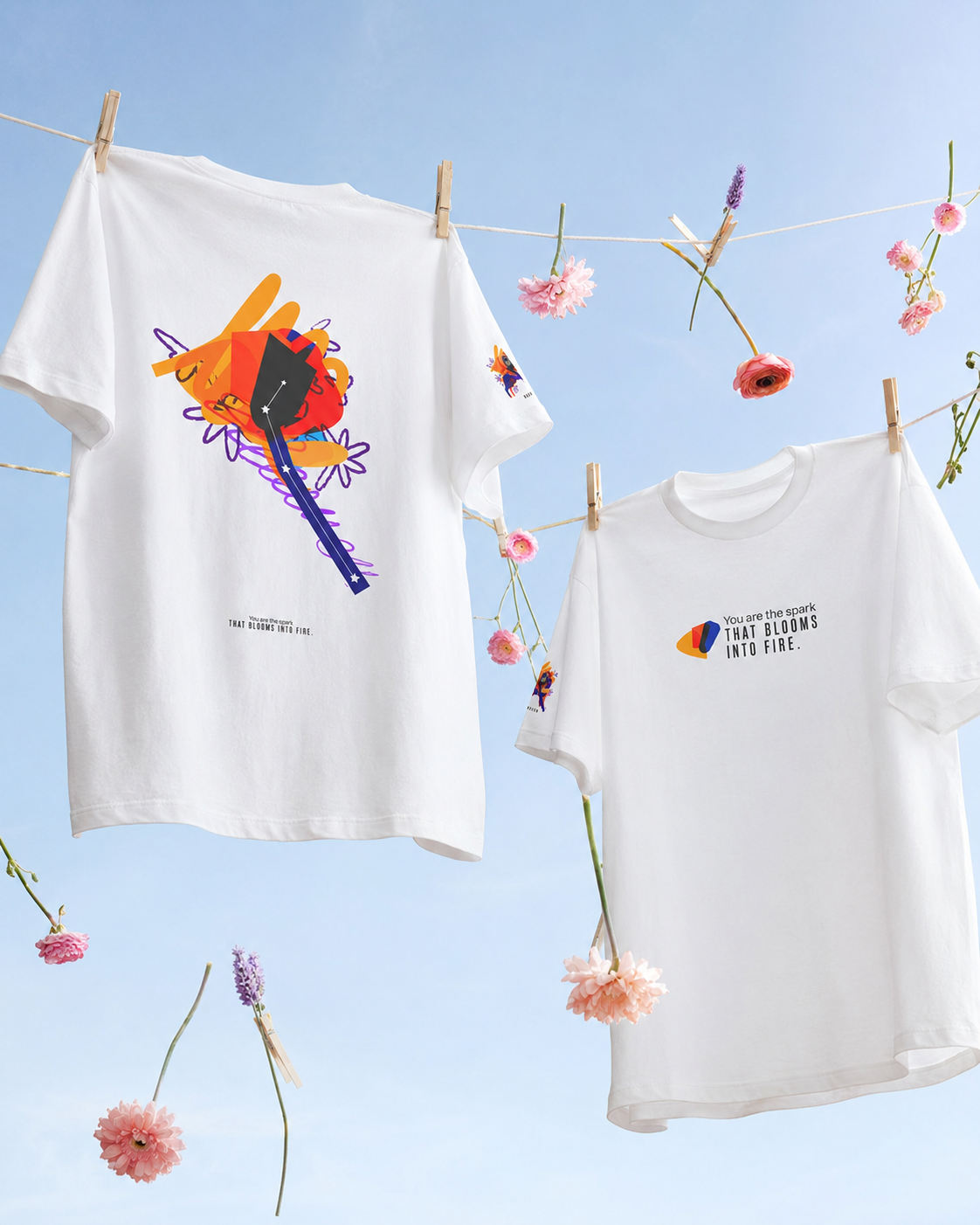 Aries Zodiac Flower Tee – Cosmic Bloom | Astrology Shirt Gift