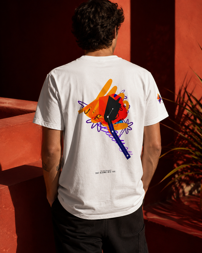 Aries Zodiac Flower Tee – Cosmic Bloom | Astrology Shirt Gift