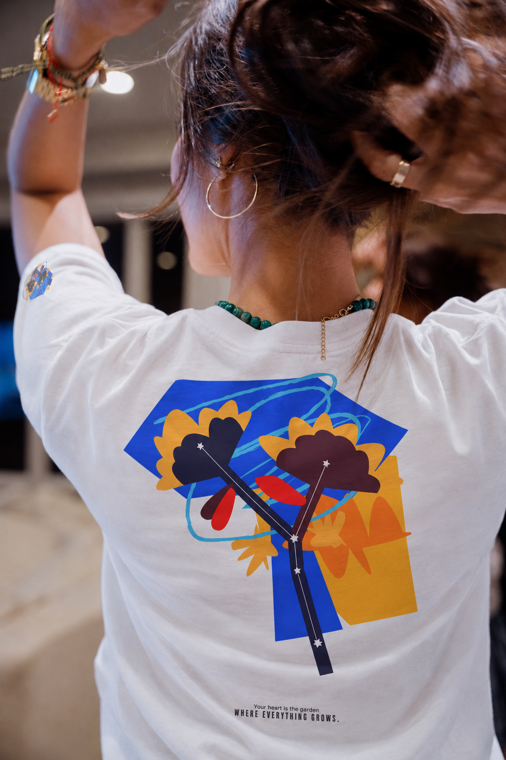 Cancer Zodiac Flower Tee – Cosmic Bloom | Astrology Shirt Gift