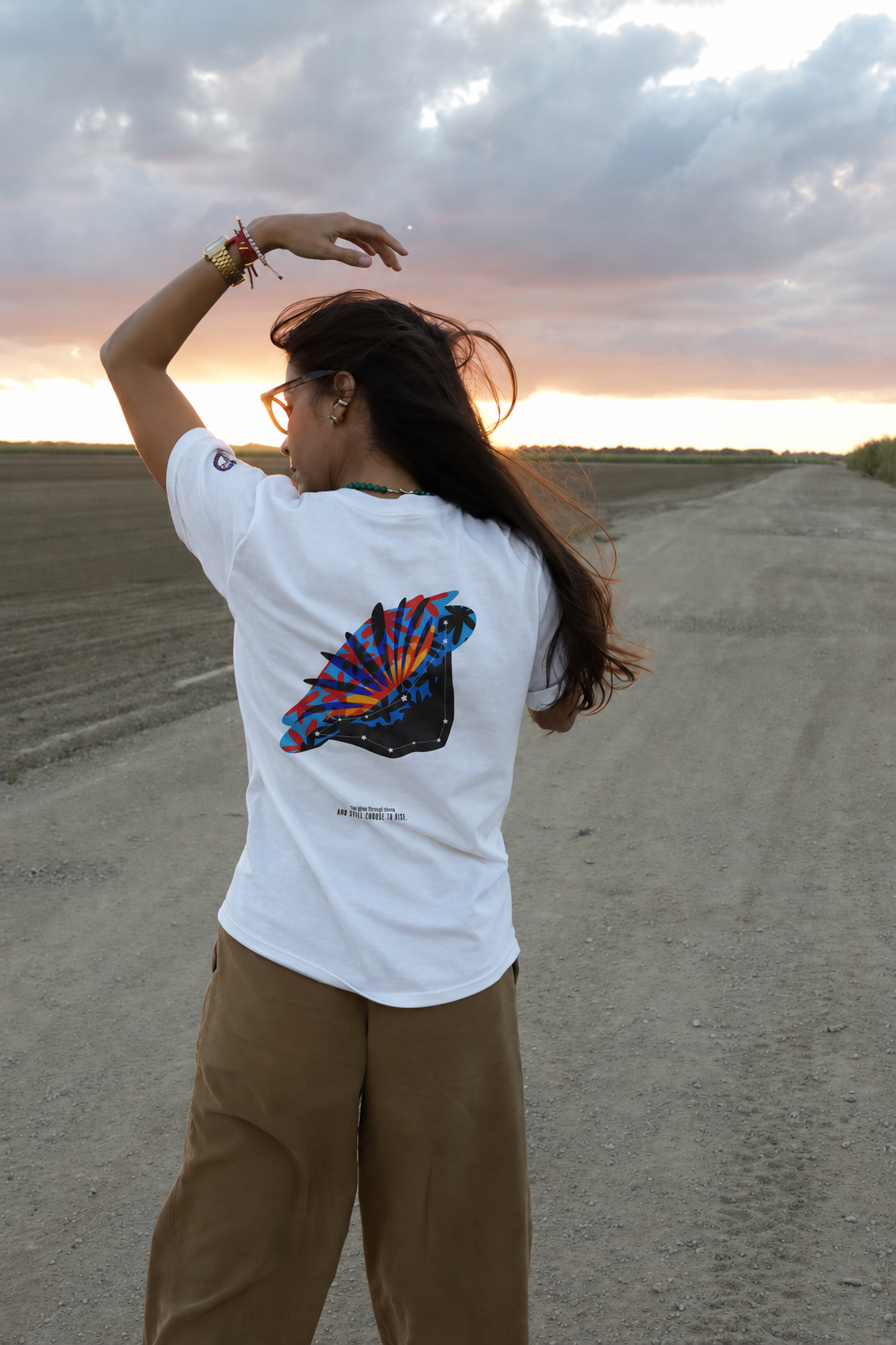 Capricorn Zodiac Flower Tee – Cosmic Bloom | Astrology Shirt Gift