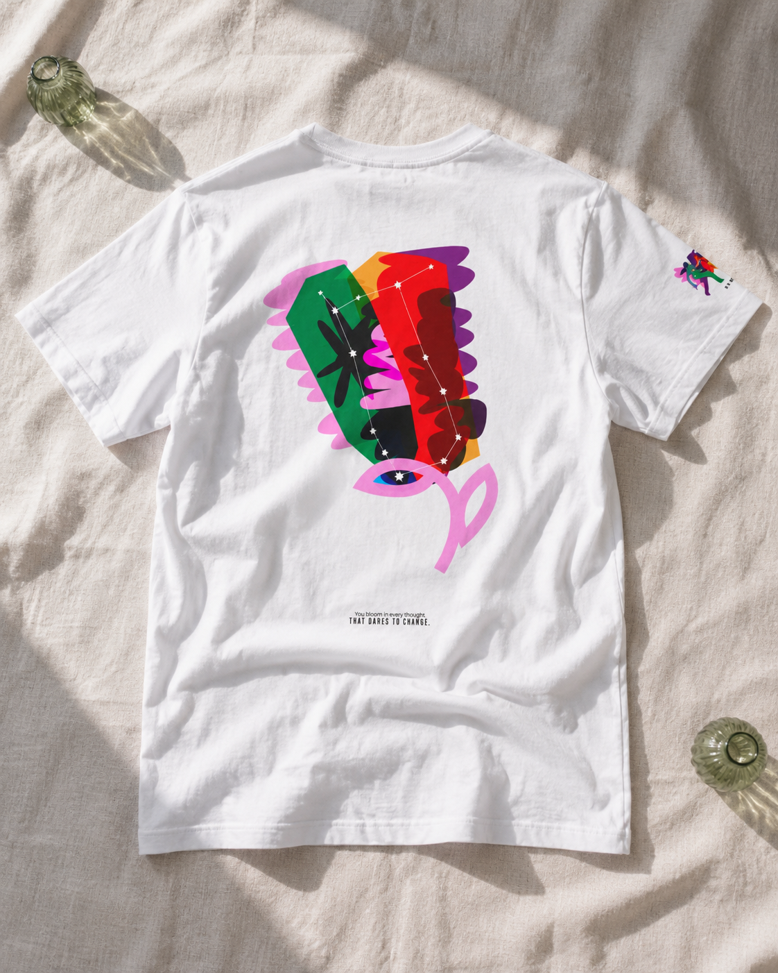 Gemini Zodiac Flower Tee – Cosmic Bloom | Astrology Shirt Gift