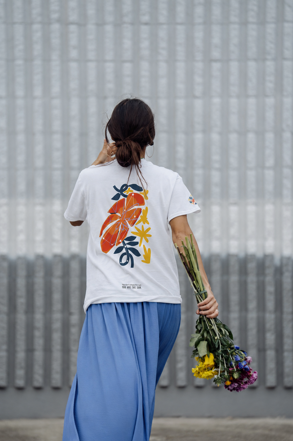 Leo Zodiac Flower Tee – Cosmic Bloom | Astrology Shirt Gift