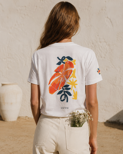 Leo Zodiac Flower Tee – Cosmic Bloom | Astrology Shirt Gift