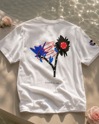 Pisces Zodiac Flower Tee – Cosmic Bloom | Astrology Shirt Gift