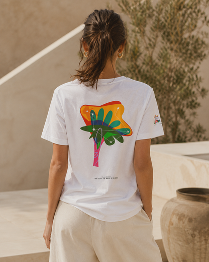 Libra Zodiac Flower Tee – Cosmic Bloom | Astrology Shirt Gift