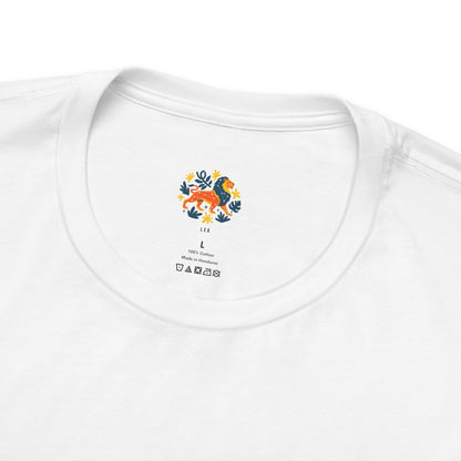 Leo Zodiac Flower Tee – Cosmic Bloom | Astrology Shirt Gift