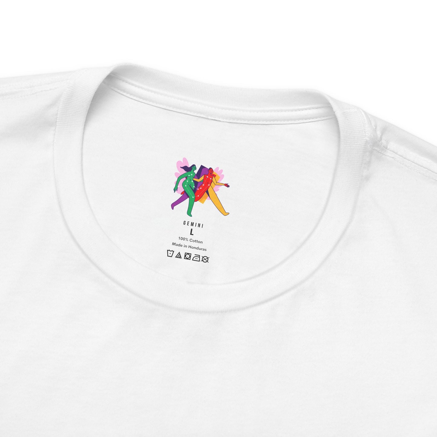 Gemini Zodiac Flower Tee – Cosmic Bloom | Astrology Shirt Gift