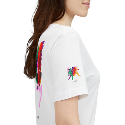 Gemini Zodiac Flower Tee – Cosmic Bloom | Astrology Shirt Gift
